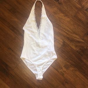 Forever 21 White Lace Bodysuit